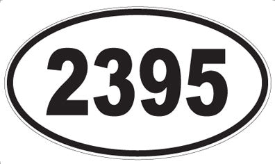 2395 - Oval Sticker