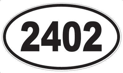 2402 - Oval Sticker