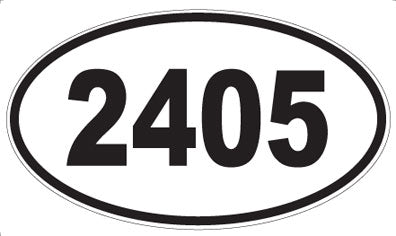2405 - Oval Sticker