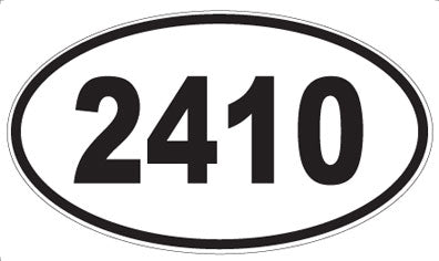 2410 - Oval Sticker