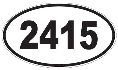 2415 - Oval Sticker