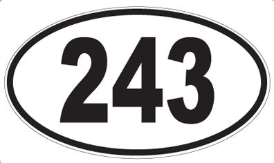 243 - Oval Sticker