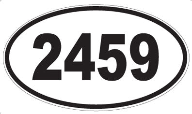 2459 - Oval Sticker