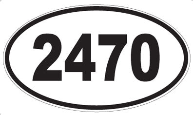 2470 - Oval Sticker