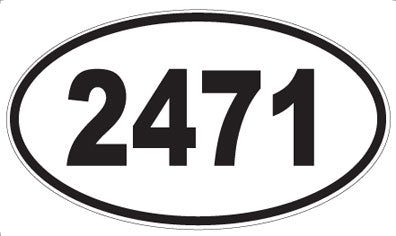 2471 - Oval Sticker