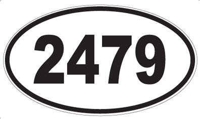 2479 - Oval Sticker