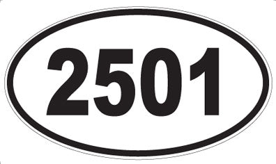 2501 - Oval Sticker