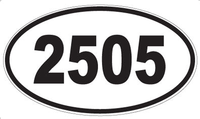 2505 - Oval Sticker
