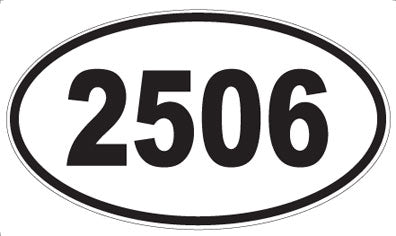 2506 - Oval Sticker
