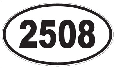 2508 - Oval Sticker