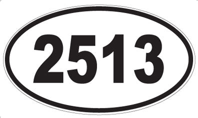 2513 - Oval Sticker