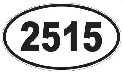 2515 - Oval Sticker