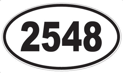 2548 - Oval Sticker
