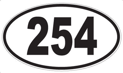254 - Oval Sticker