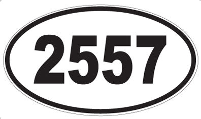 2557 - Oval Sticker