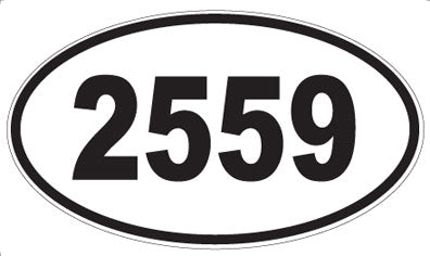 2559 - Oval Sticker