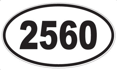 2560 - Oval Sticker