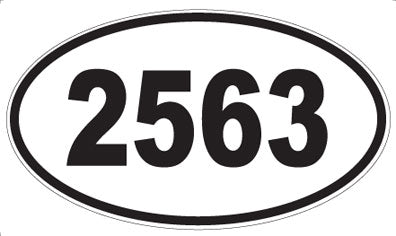 2563 - Oval Sticker