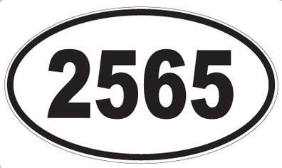 2565 - Oval Sticker