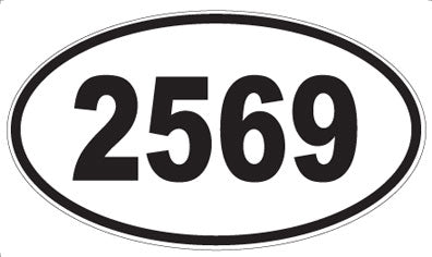 2569 - Oval Sticker
