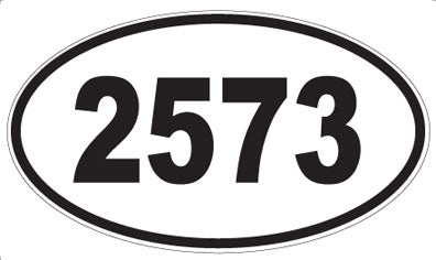 2573 - Oval Sticker
