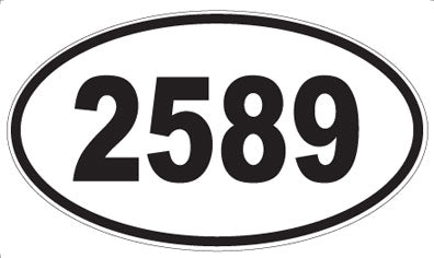 2589 - Oval Sticker