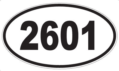 2601 - Oval Sticker
