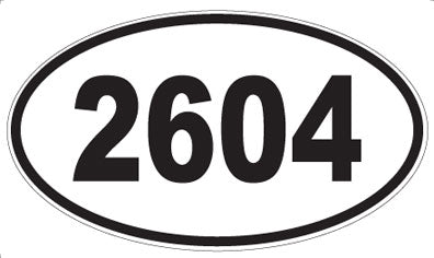 2604 - Oval Sticker