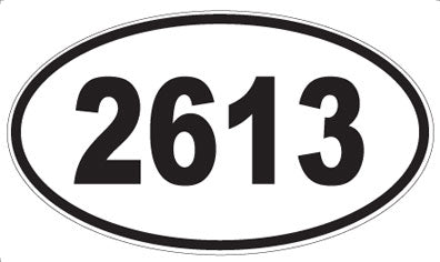 2613 - Oval Sticker