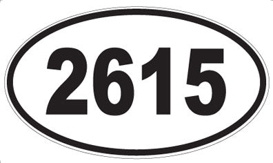 2615 - Oval Sticker