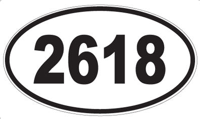 2618 - Oval Sticker