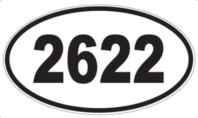 2622 - Oval Sticker