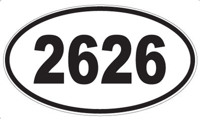 2626 - Oval Sticker
