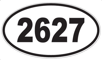 2627 - Oval Sticker