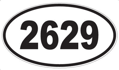 2629 - Oval Sticker