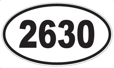 2630 - Oval Sticker