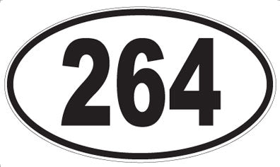264 - Oval Sticker