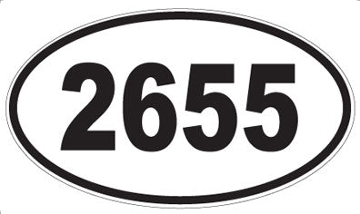 2655 - Oval Sticker