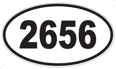 2656 - Oval Sticker
