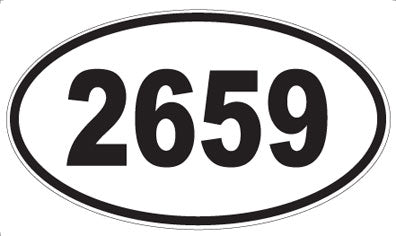 2659 - Oval Sticker