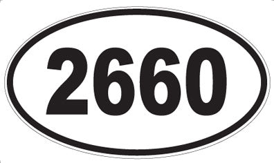 2660 - Oval Sticker