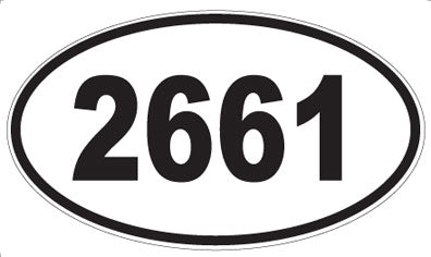 2661 - Oval Sticker