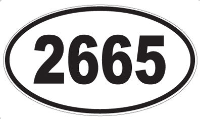 2665 - Oval Sticker