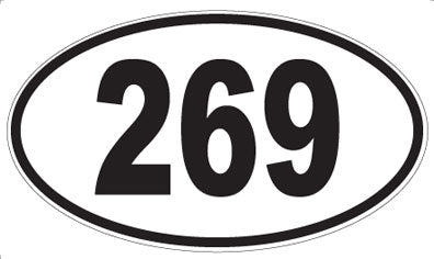 269 - Oval Sticker