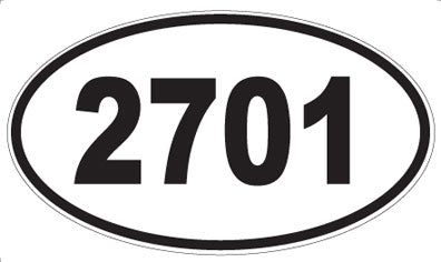 2701 - Oval Sticker