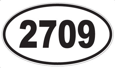 2709 - Oval Sticker