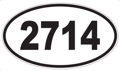 2714 - Oval Sticker