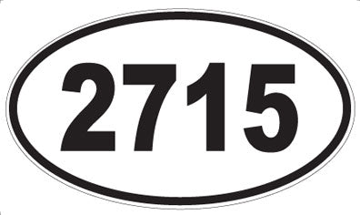 2715 - Oval Sticker