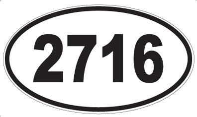 2716 - Oval Sticker