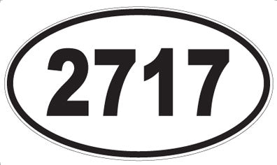 2717 - Oval Sticker